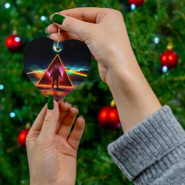 Astronaut Dark Side Of The Moon - Pink Floyd Ceramic Ornament