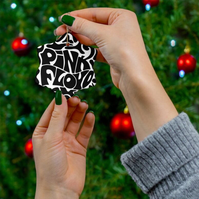 Pink Floyd Logo Cosmic Psychedelic Art - Pink Floyd Ceramic Ornament Pink Floyd Logo Cosmic Psychedelic Art - Pink Floyd Ceramic Ornament