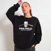 Pink Freud Dark Side Of Your Mom Front Sweater Woman Black - OtherBrick