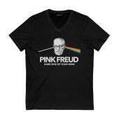 Pink Freud Dark Side Of Your Mom Front Vneck Black - OtherBrick