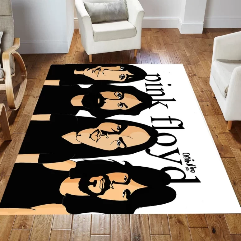 Pink Floyd Band Art Rug