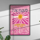 Pink Floyd Poster - Concert March 18th 1967 Enfield Tech College