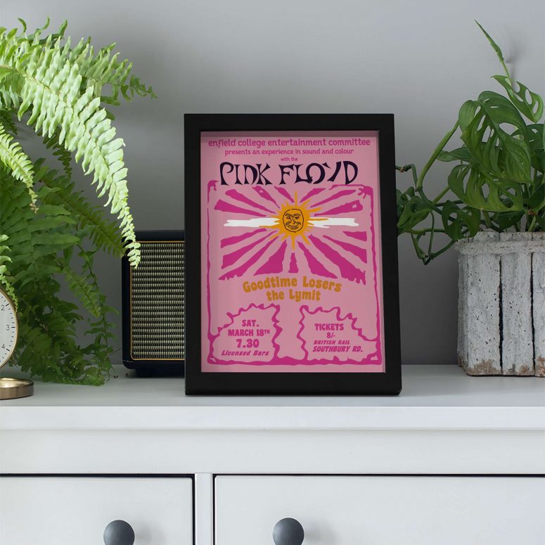 Pink Floyd Poster - Concert March 18th 1967 Enfield Tech College