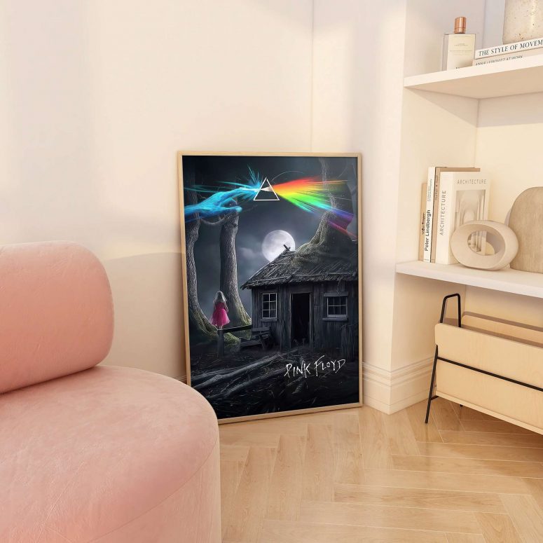 Pink Floyd Poster - Eclipse DSOTM In The Night