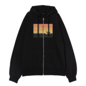 Gong Dance Pink Floyd Live At Pompeii 1972 Front Ziphoodie Black - OtherBrick