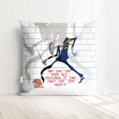 How Can You Have Any Pudding If You Dont Eat Your Meat Pink Floyd Pillow Mockup 1 - OtherBrick