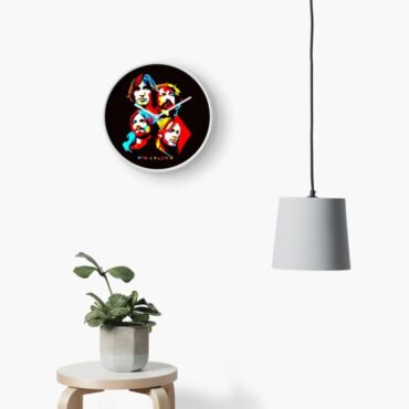 Pink Floyd Frame Clock - Pink Floyd Member Art