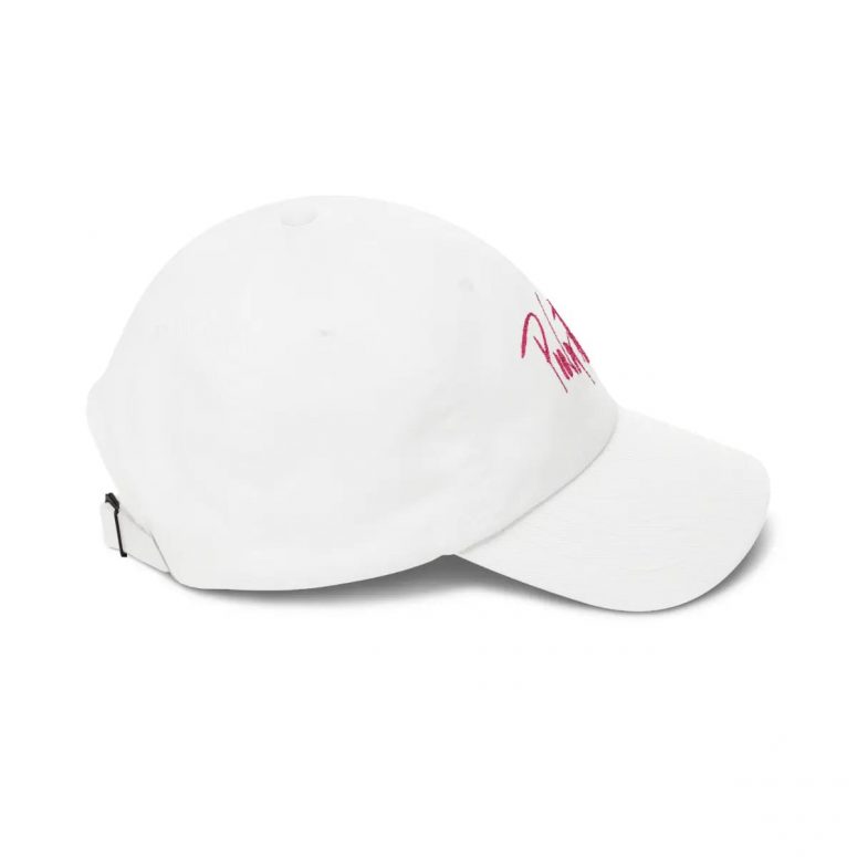 Pink Floyd Logo Pink Lettering Embroidered Hat