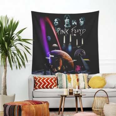 Pink Floyd On Planet Pulse Factory Flying Pig Tapestry