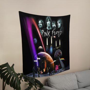 Pink Floyd On Planet Pulse Factory Flying Pig Tapestry