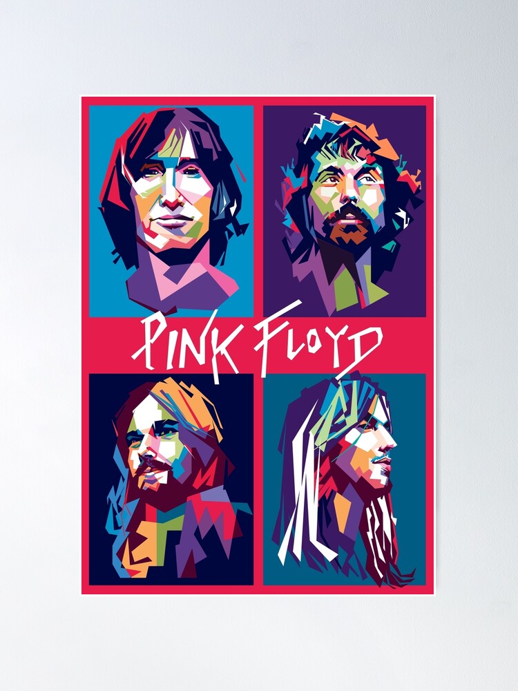 Pink Floyd Poster - Member Illustation - OtherBrick