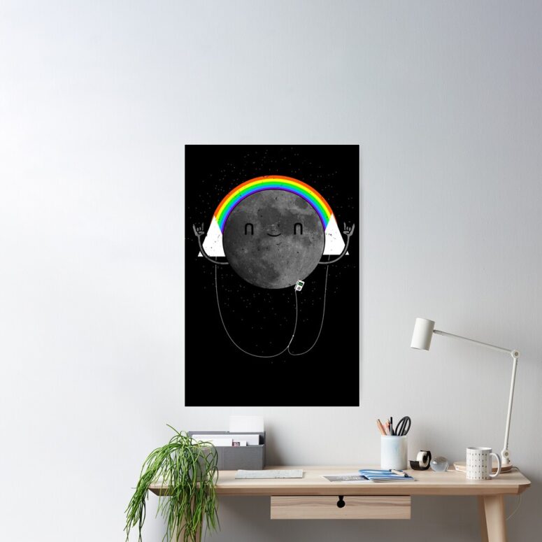 Pink Floyd Poster - Dark Side Of The Moon Cute