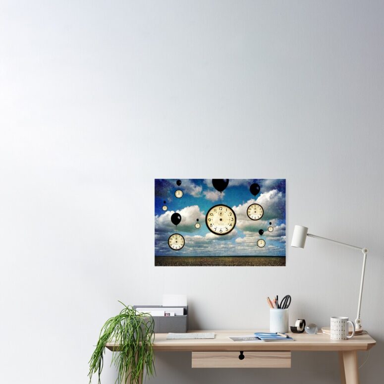 Pink Floyd Poster - Time In Sky Pink Floyd Poster - Time In Sky