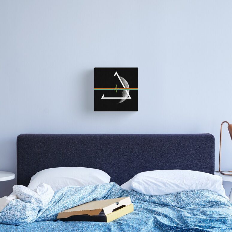 Pink Floyd The Dark Side Of The Moon Beat Digital Art Canvas