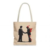Pink Floyd Tote Bag – Wish You Were Here Handshake Silhouette - OtherBrick