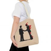 Pink Floyd Tote Bag – Wish You Were Here Handshake Silhouette 3 - OtherBrick