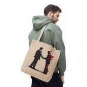 Pink Floyd Tote Bag – Wish You Were Here Handshake Silhouette 4 - OtherBrick