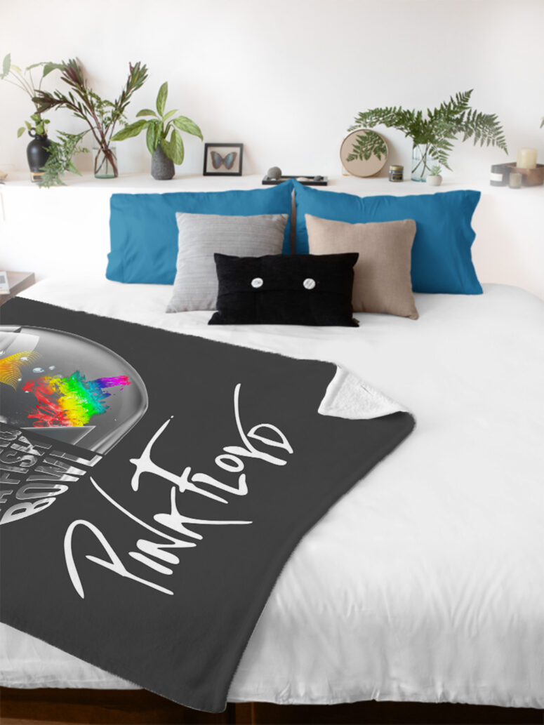 Pink Floyd We're Just Two Lost Souls Velveteen Plush Blanket