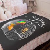 Pink Floyd We’re Just Two Lost Souls Velveteen Plush Blanket 4 - OtherBrick