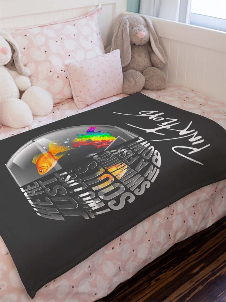 Pink Floyd We're Just Two Lost Souls Velveteen Plush Blanket
