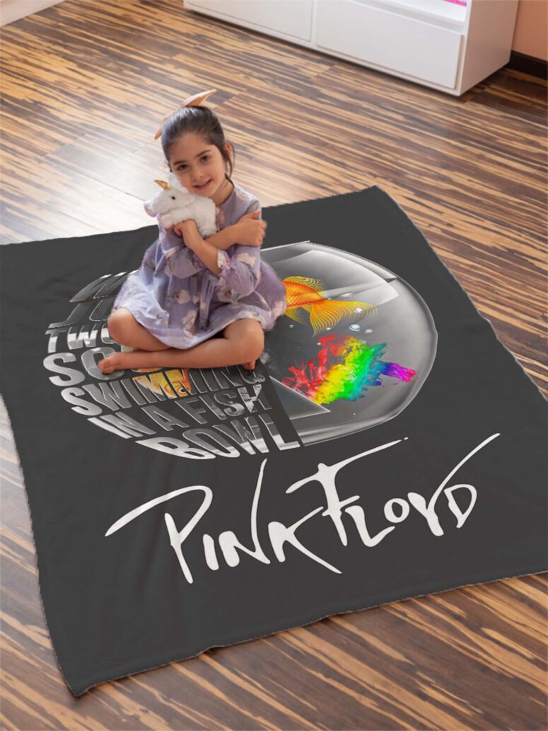 Pink Floyd We're Just Two Lost Souls Velveteen Plush Blanket