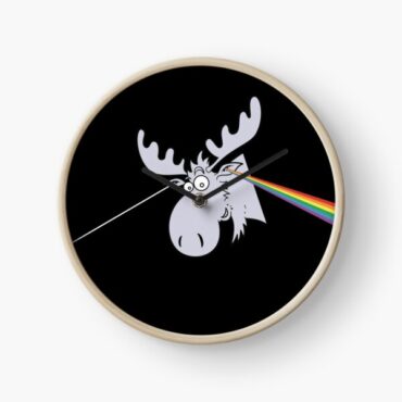 Pink Floyd Frame Clock - The Dark Side Of The Reindeer Pink Floyd Frame Clock - The Dark Side Of The Reindeer