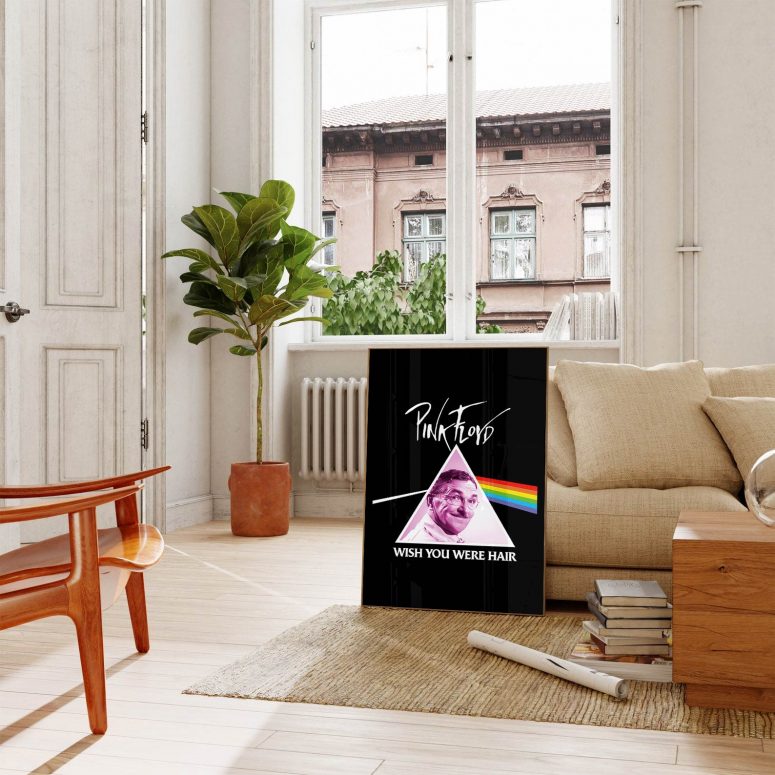 Pink Floyd Poster - The Barber Floyd Lawson Wish You Were Hair Pink Floyd Poster - The Barber Floyd Lawson Wish You Were Hair