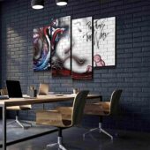 The Wall Fan Art Pink Floyd Canvas Size Canvas 4pcs - OtherBrick