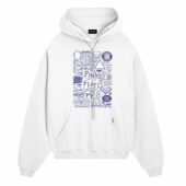 Immortal Songs Of Pink Floyd Album Doodle Collage Front Hoodie White - OtherBrick