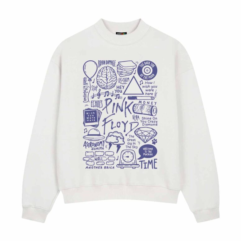 Immortal Songs of Pink Floyd Album Doodle Collage Shirt Immortal Songs of Pink Floyd Album Doodle Collage Shirt