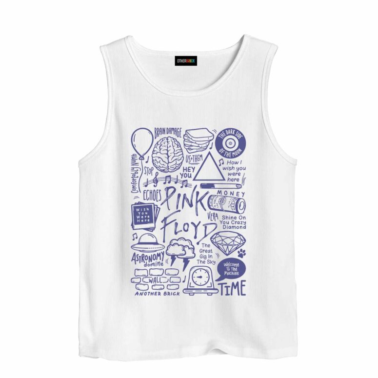 Immortal Songs of Pink Floyd Album Doodle Collage Shirt Immortal Songs of Pink Floyd Album Doodle Collage Shirt