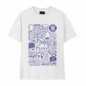 Immortal Songs Of Pink Floyd Album Doodle Collage Front Tshirt White - OtherBrick