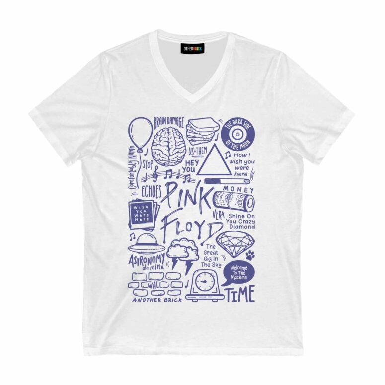 Immortal Songs of Pink Floyd Album Doodle Collage Shirt Immortal Songs of Pink Floyd Album Doodle Collage Shirt