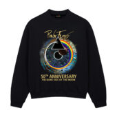 Pink Floyd 50th Anniversary Dsotm Custom Year Front Sweatshirt Black - OtherBrick