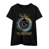 Pink Floyd 50th Anniversary Dsotm Custom Year Front Wtee Black - OtherBrick