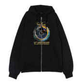 Pink Floyd 50th Anniversary Dsotm Custom Year Front Ziphoodie Black - OtherBrick