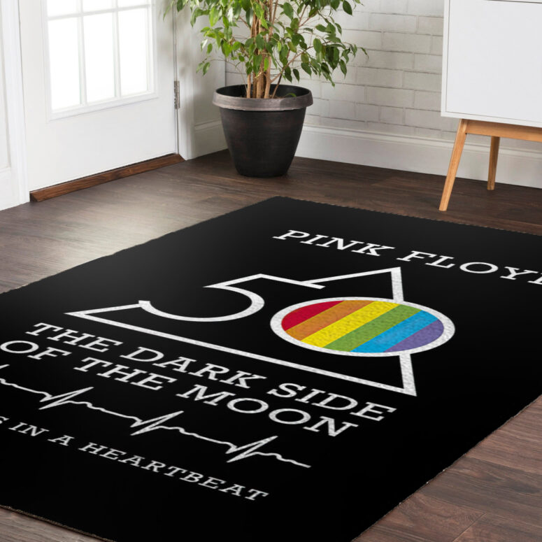 The Dark Side Of The Moon 50 Years in a Heartbeat - Pink Floyd Rug The Dark Side Of The Moon 50 Years in a Heartbeat - Pink Floyd Rug