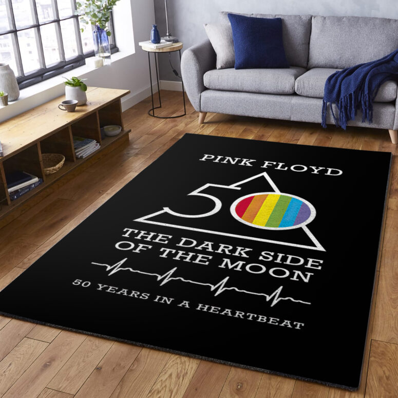 The Dark Side Of The Moon 50 Years in a Heartbeat - Pink Floyd Rug The Dark Side Of The Moon 50 Years in a Heartbeat - Pink Floyd Rug