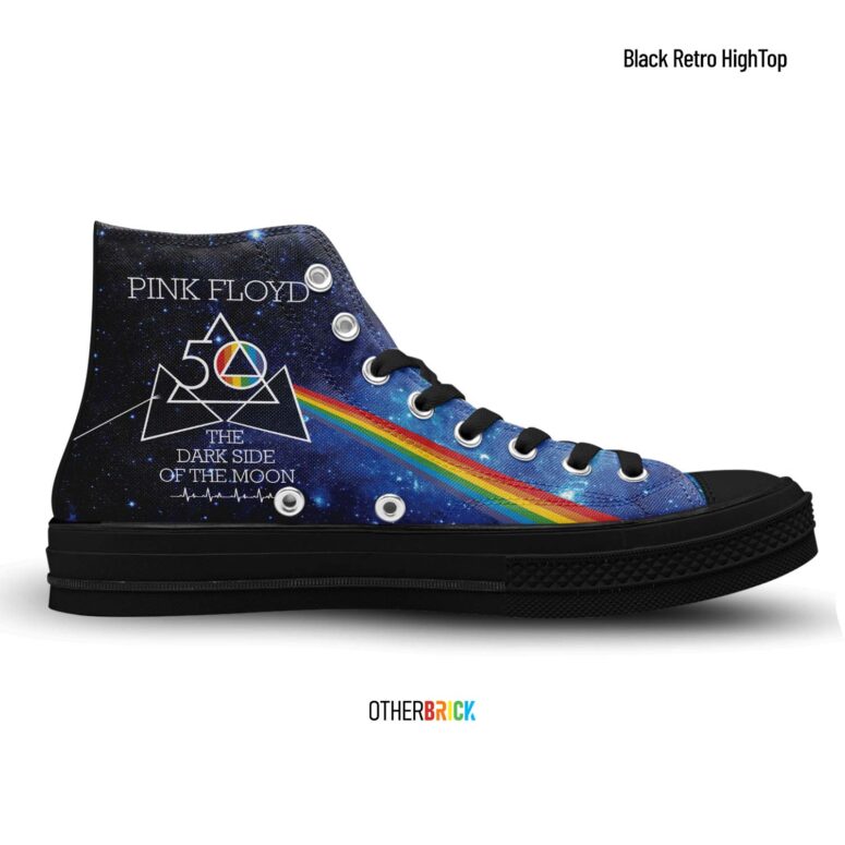 Dark Side Of The Moon 50th - Pink Floyd Canvas Shoes Dark Side Of The Moon 50th - Pink Floyd Canvas Shoes