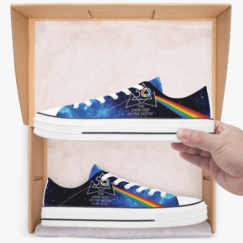 Dark Side Of The Moon 50th - Pink Floyd Canvas Shoes Dark Side Of The Moon 50th - Pink Floyd Canvas Shoes