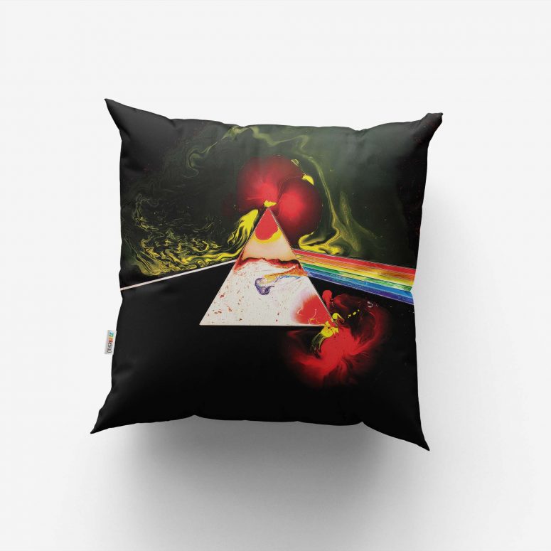 Liquid Dark Side Of The Moon A Pink Floyd Cushion Pillow Liquid Dark Side Of The Moon A Pink Floyd Cushion Pillow
