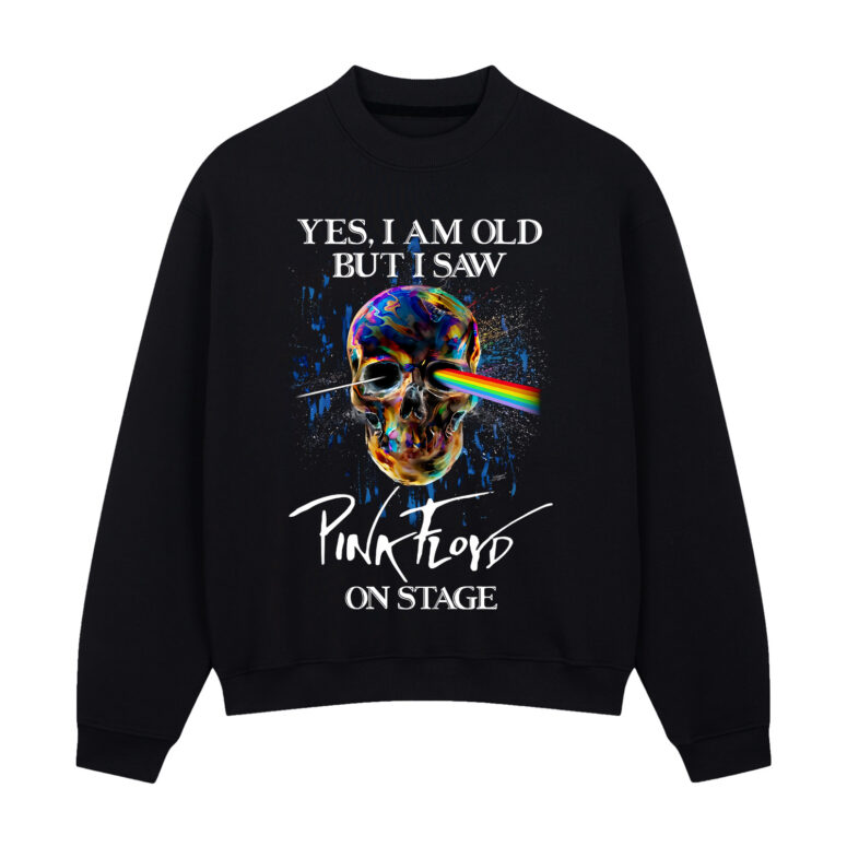 Skull Yes I Am Old But I Saw Pink Floyd On Stage Shirt