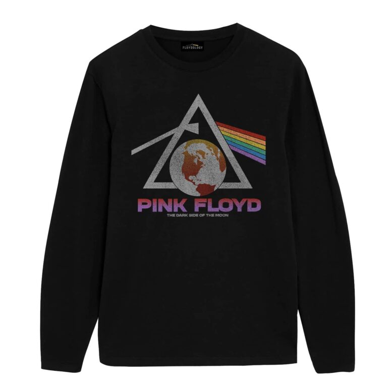 The Dark Side Of The Moon Rainbow Globe Pink Floyd Shirt