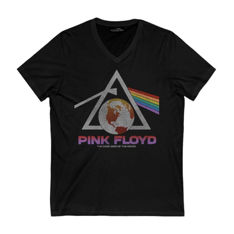 The Dark Side Of The Moon Rainbow Globe Pink Floyd Shirt