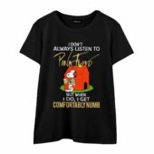 When I Do I Get Comfortably Numb Snoopy Version Pink Floyd Front Wtee Black - OtherBrick