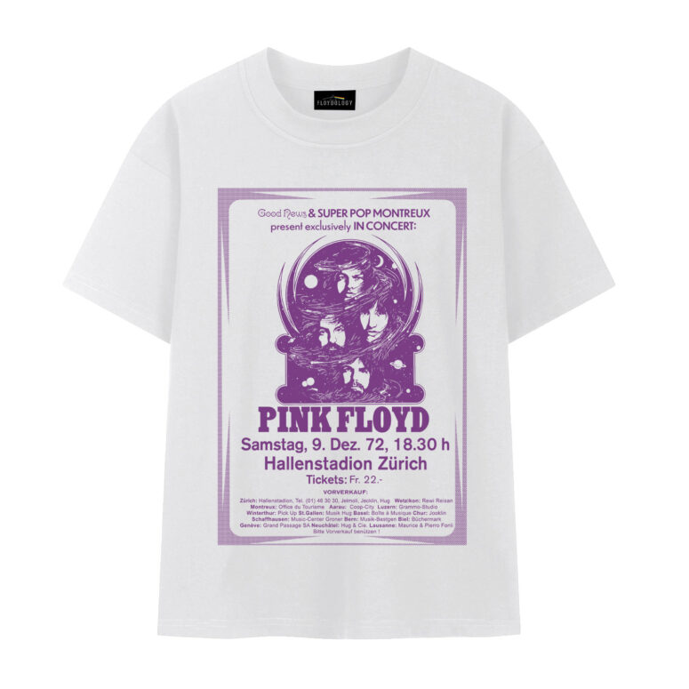 Pink Floyd Zurich 1972 Matrix Vintage Shirt