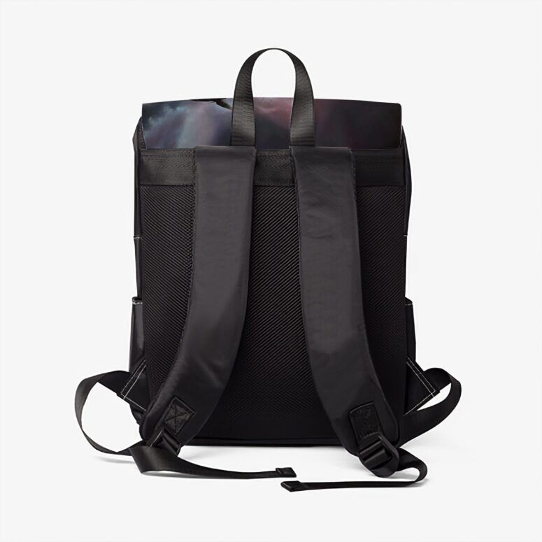 Boy Watching Pink Floyd Show Black Shoulder Backpack