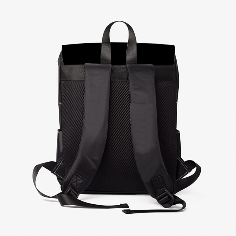 I Will Listen To Pinks Floyd Here or there Black Shoulder Backpack