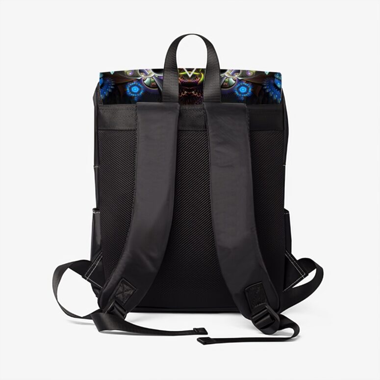 Dark Side Of The Moon Psychedelic Abstract Art Art  Pink Floyd Black Shoulder Backpack