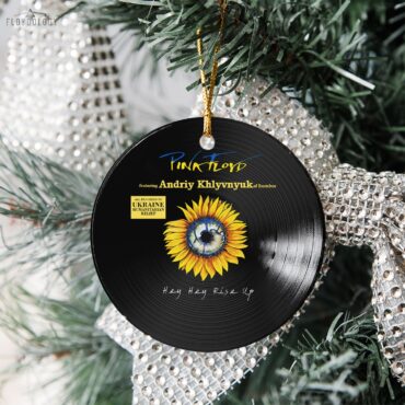 Hey Hey Rise Up Ukraina Pink Floyd Vinyl Disk Ceramic Ornament Hey Hey Rise Up Ukraina Pink Floyd Vinyl Disk Ceramic Ornament